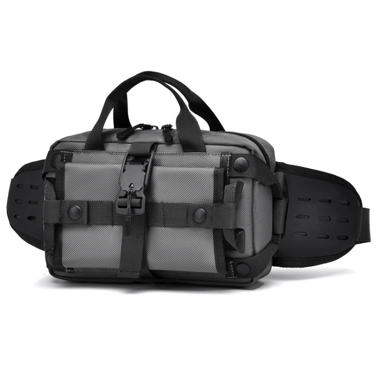 WEIXIER Y9580 Men Sports Waterproof Waist Pack Outdoor Crossbody Single Shoulder Cell Phone Bag(Gray)
