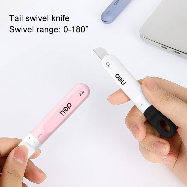 Deli DL412 Mini Small Art Knife Courier Portable Box Opener(Blue)