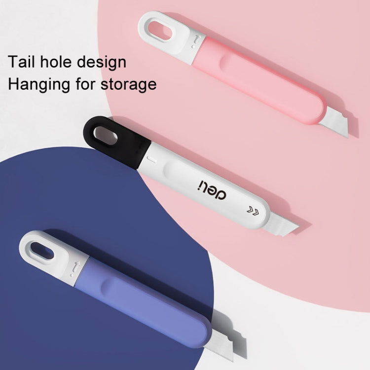 Deli DL412 Mini Small Art Knife Courier Portable Box Opener(White)