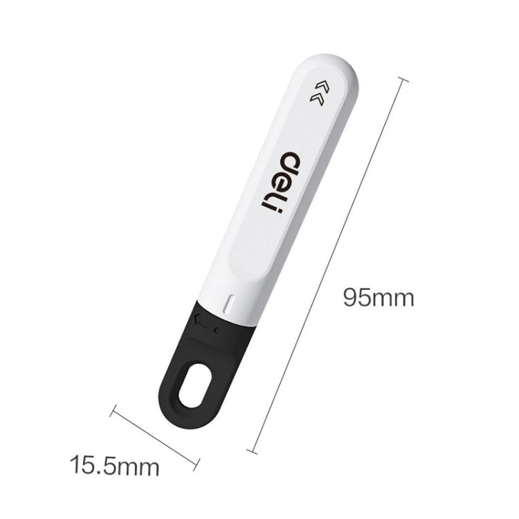 Deli DL412 Mini Small Art Knife Courier Portable Box Opener(White)