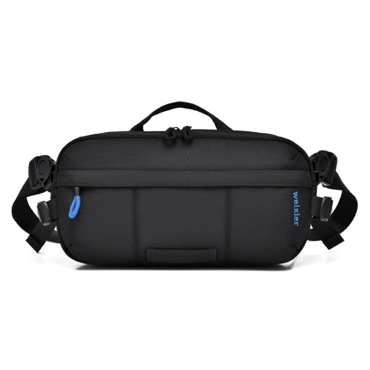 WEIXIER D512 Men Large Capacity Crossbody Chest Bag Waterproof Casual Sports Pack(Black)