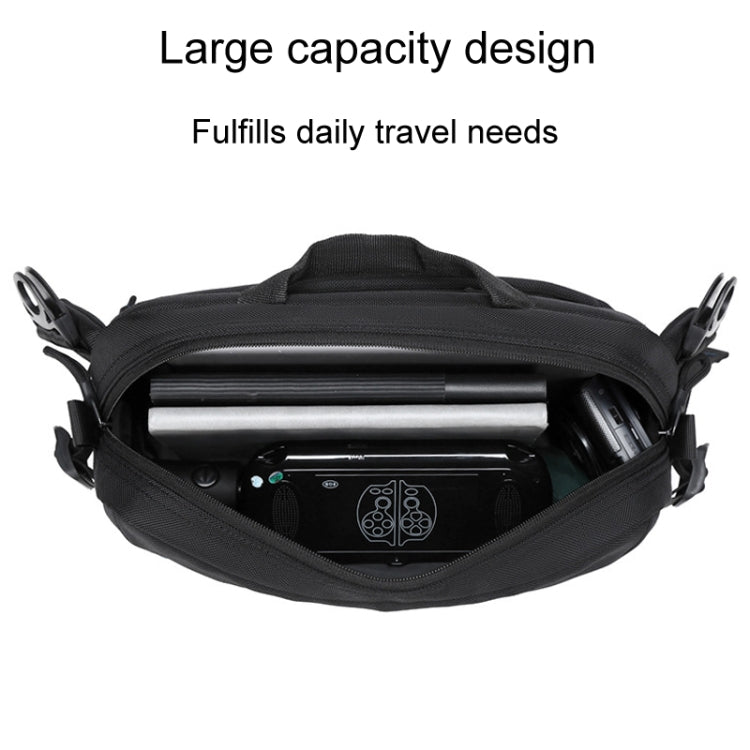 WEIXIER D512 Men Large Capacity Crossbody Chest Bag Waterproof Casual Sports Pack(Black)