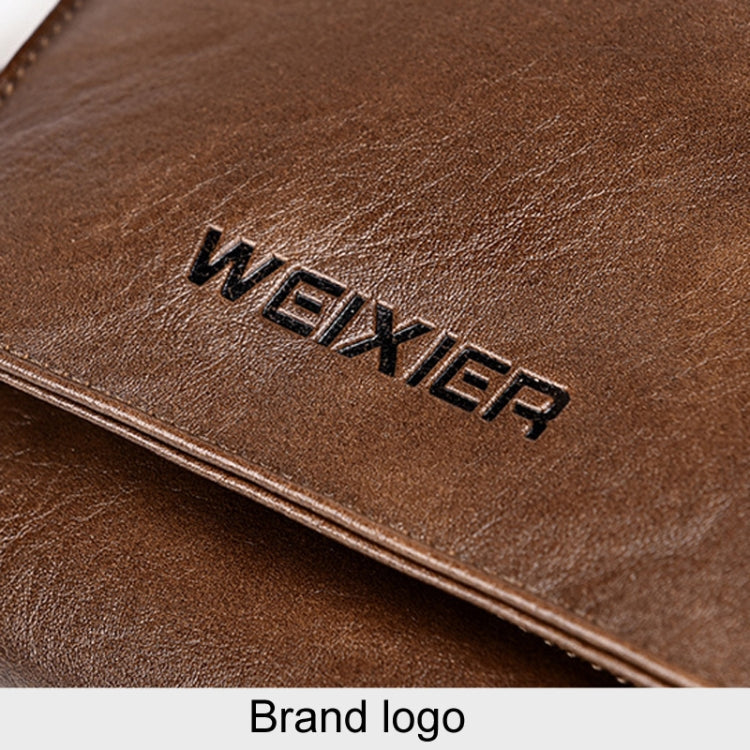 WEIXIER D515 Men Crossbody Single Shoulder Bag Large Capacity Waterproof Messenger Backpack(Brown)