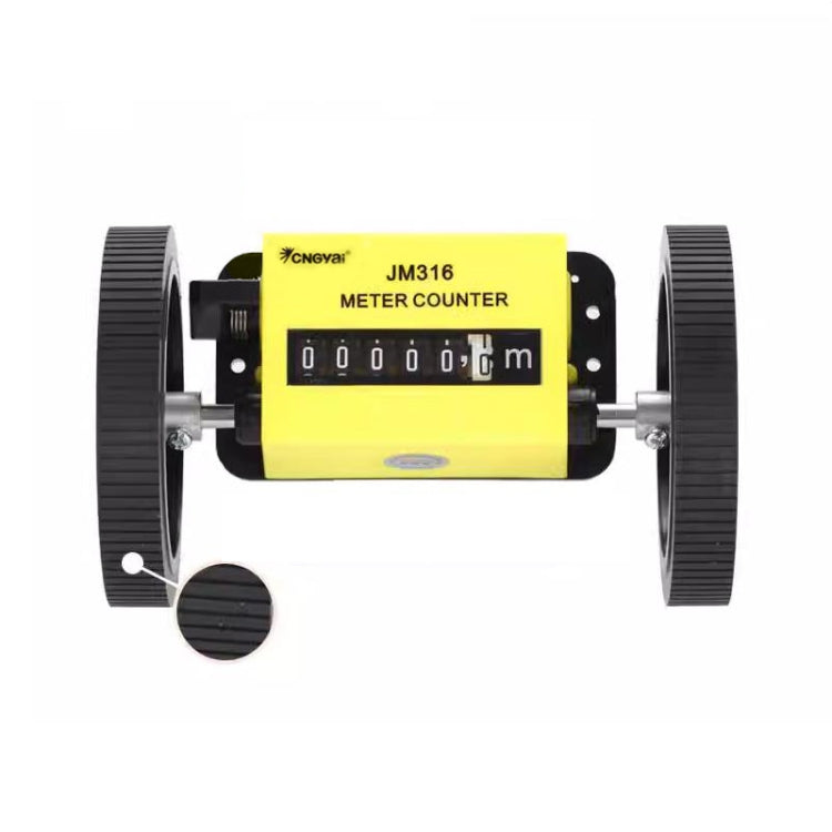 CNGyai High-Precision Mechanical Meter/Yard Counter For Roller-Type Textile Machines, Specification: JM316 Meter Counter 6 Digits