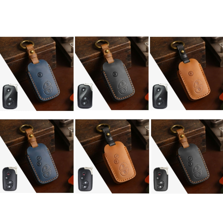 For Lexus RX270/ES240/LX570 Hallmo Car Key Cover, Color: 3 Keys Blue