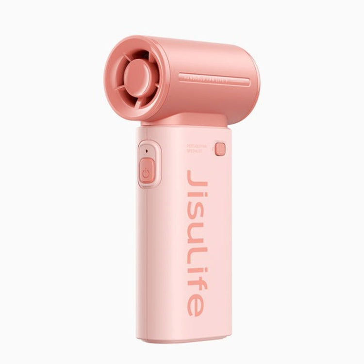 JisuLife Life9 High Speed Handheld Small Fan Mini Portable USB Rechargeable Desktop Cooling Electric Fan, Battery Capacity: 5000mAh(Pink)