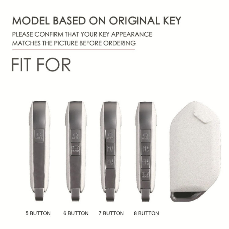 For Kia 2024 Hallmo Car Key Protective Cover, Color: 7 Keys Brown