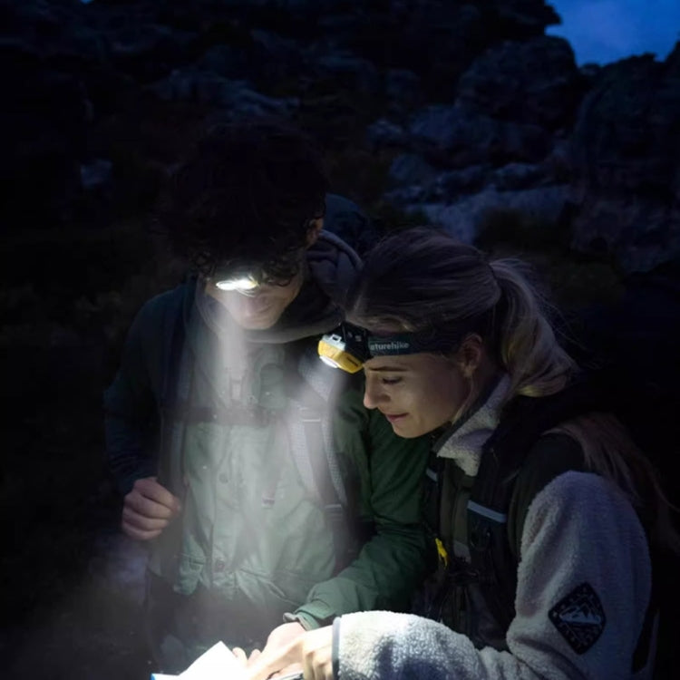 Naturehike IP68 Grade Waterproof Headlamp Outdoor Hiking Mountaineering Strong Light Headwear Lighting(Yellow)
