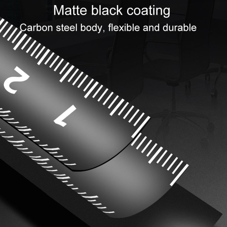 DONG GSHENG High Precision Home Use Steel Utility Scale Thickened Measuring Tape, Model: Black Shell White Frosted 7.5m x 25mm