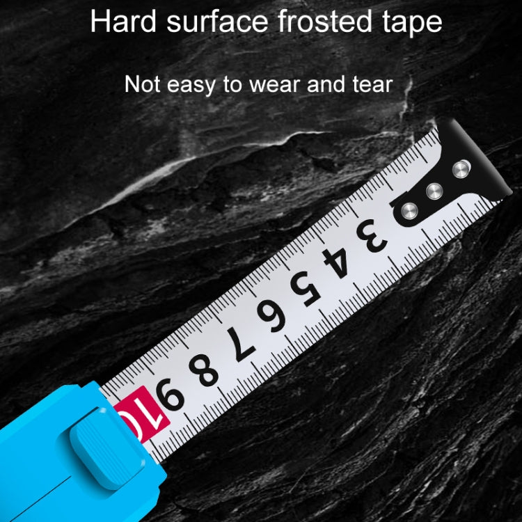 DONG GSHENG High Precision Home Use Steel Utility Scale Thickened Measuring Tape, Model: Blue Shell White Frosted 10m x 25mm
