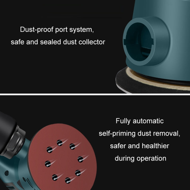5pcs /Set EU Plug MOYI Small Polishing Sandpaper Machine Woodworking Electric Disc Sander