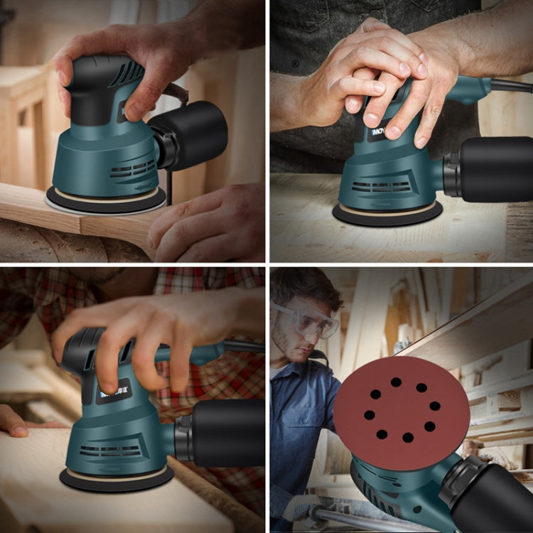 5pcs /Set EU Plug MOYI Small Polishing Sandpaper Machine Woodworking Electric Disc Sander