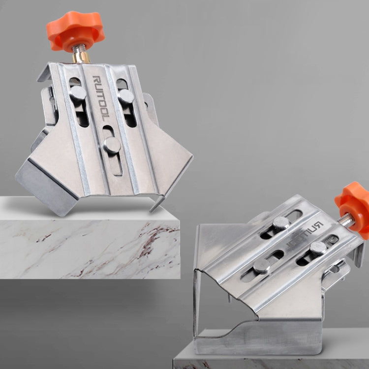 RUITOOL Woodworking Quick Splicing Positioner Stainless Steel Right Angle Fixing Clip, Model: Closed Type