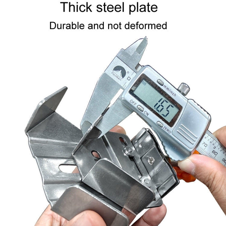 RUITOOL Woodworking Quick Splicing Positioner Stainless Steel Right Angle Fixing Clip, Model: Closed Type