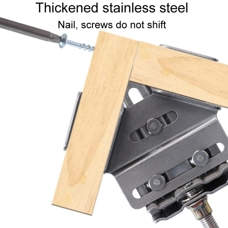 RUITOOL Woodworking Quick Splicing Positioner Stainless Steel Right Angle Fixing Clip, Model: Closed Type