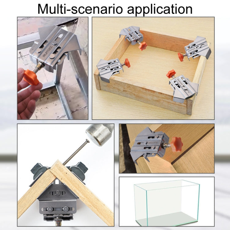 RUITOOL Woodworking Quick Splicing Positioner Stainless Steel Right Angle Fixing Clip, Model: Closed Type