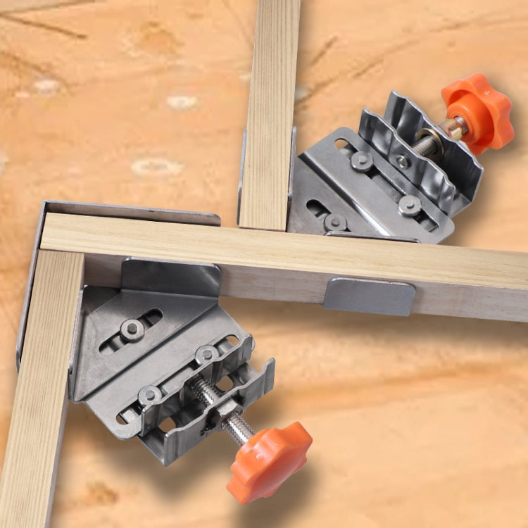 RUITOOL Woodworking Quick Splicing Positioner Stainless Steel Right Angle Fixing Clip, Model: Closed Type