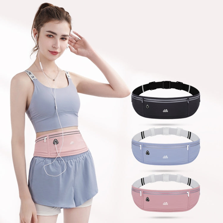 OUDU Outdoor Sports Waist Pack Male And Female Running Waterproof Cell Phone Bag(Red Bean Paste)