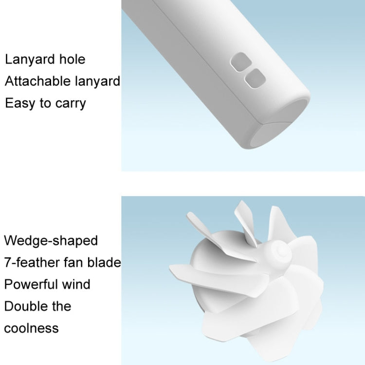 JisuLife FA42 Handheld Portable Small Rechargeable Turbo Fan, Color: Brown 4500mAh