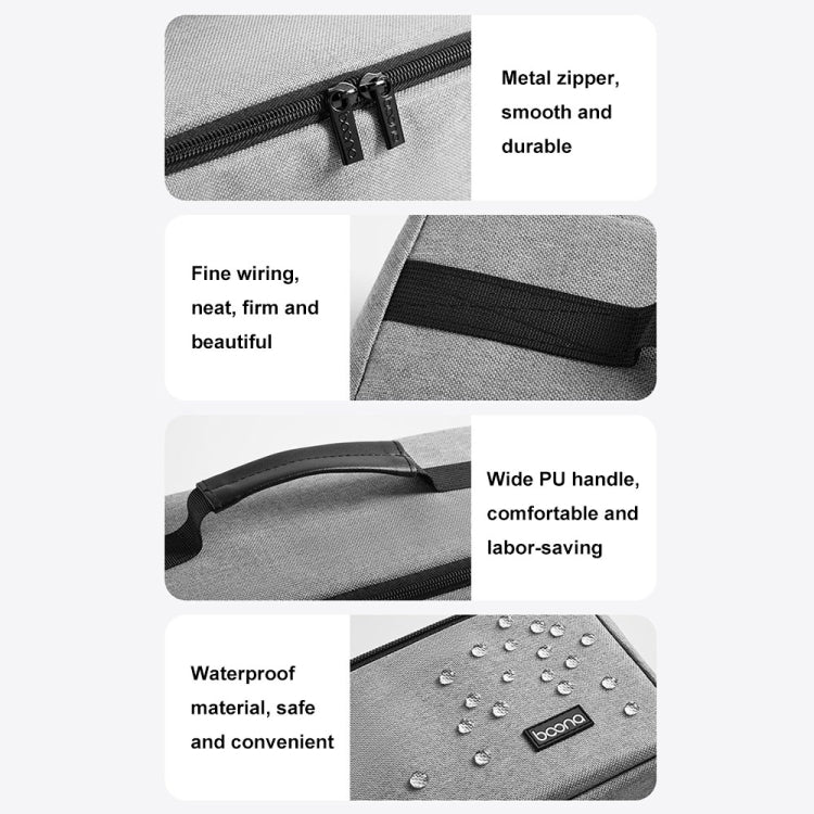 For Dyson Baona BN-DS010 Large Capacity Waterproof Hair Dryer Storage Bag(Gray)
