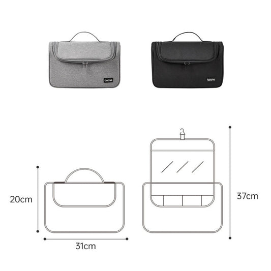 For Dyson Baona BN-DS002 Large Capacity Portable Handheld Hair Dryer Storage Bag with Hook(Black)