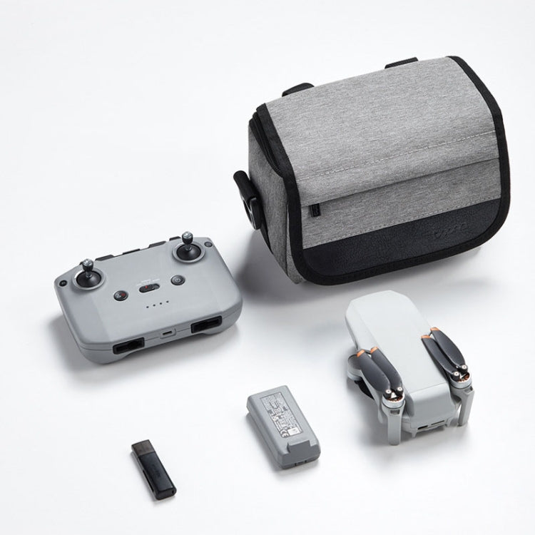 For DJI Mini 4 Pro Baona BN-H016 Portable Waterproof Crossbody Drones Storage Bag(Grey)