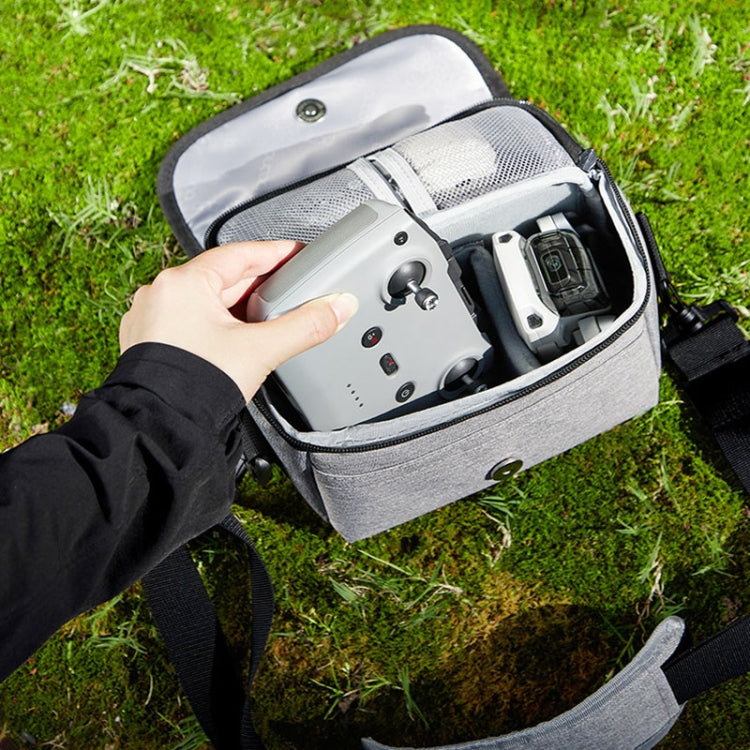 For DJI Mini 4 Pro Baona BN-H016 Portable Waterproof Crossbody Drones Storage Bag(Black)