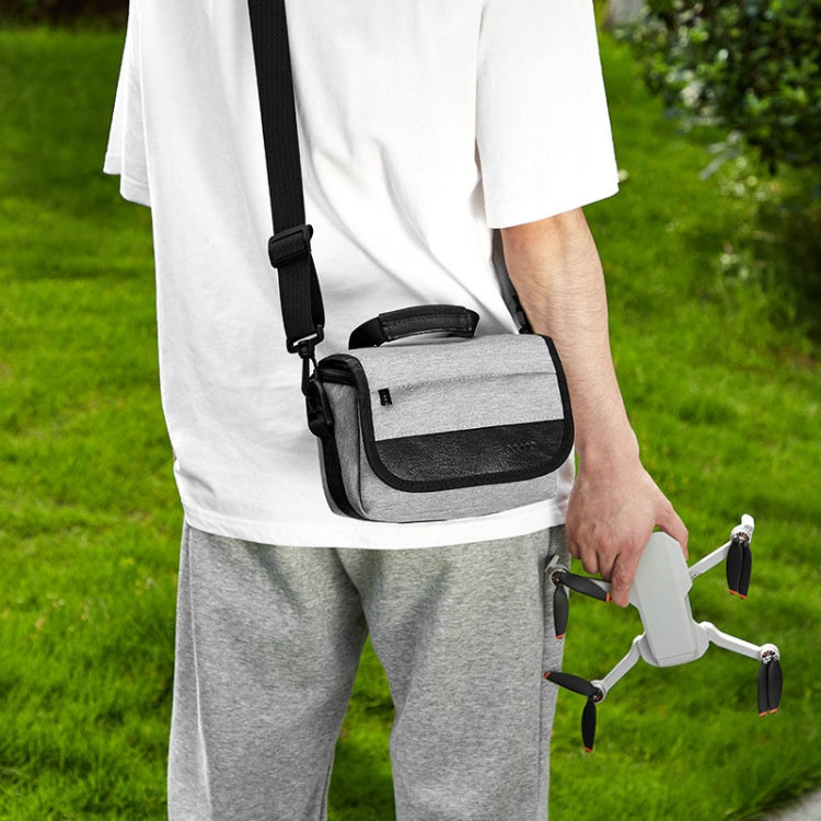 For DJI Mini 4 Pro Baona BN-H016 Portable Waterproof Crossbody Drones Storage Bag(Black)