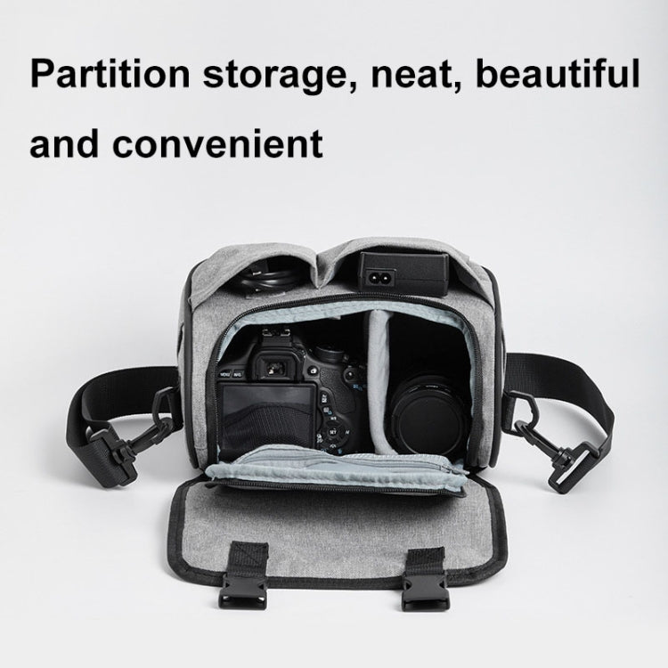 Baona BN-H017 Photography SLR / Micro Single Cross-Body Camera Storage Bag, Color: L Gray