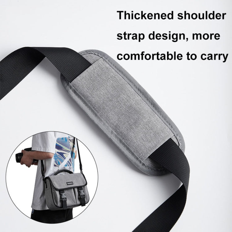Baona BN-H017 Photography SLR / Micro Single Cross-Body Camera Storage Bag, Color: L Black