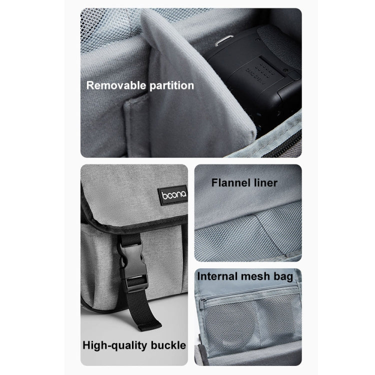 Baona BN-H017 Photography SLR / Micro Single Cross-Body Camera Storage Bag, Color: S Black