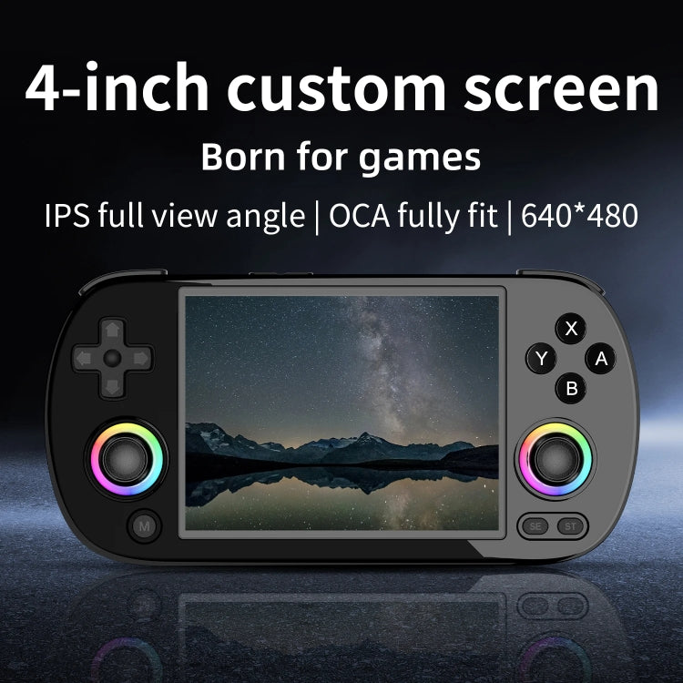 ANBERNIC RG40XXH WIFI Wireless Joystick Pocket Console HDMI Connection TV Online Sparring Game Console 128G(Gray)