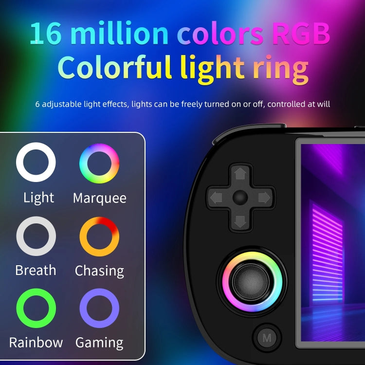 ANBERNIC RG40XXH WIFI Wireless Joystick Pocket Console HDMI Connection TV Online Sparring Game Console 128G(Black)