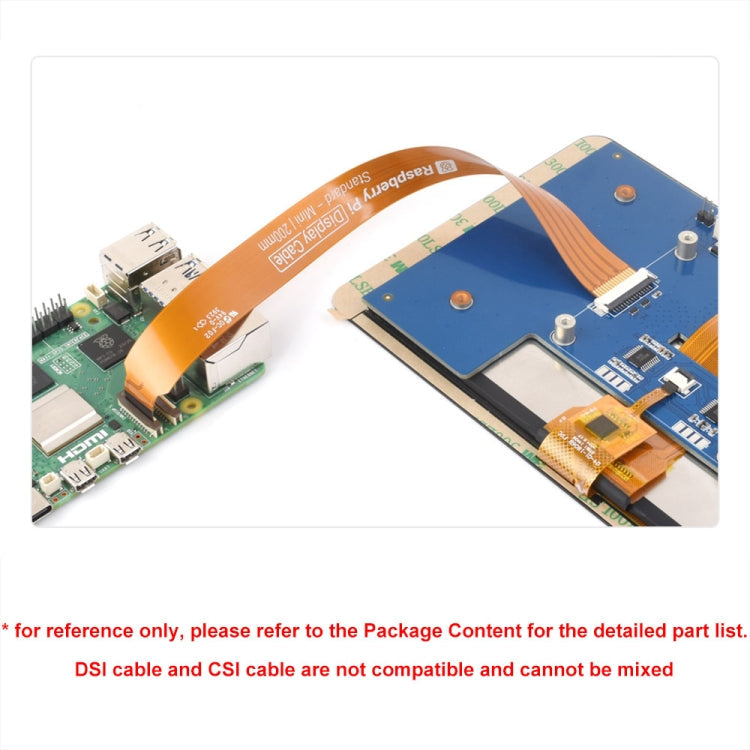 Waveshare For Raspberry Pi 5th DSI Display 22Pin To 15Pin Soft Cable FPC Cable, Spec: 300mm