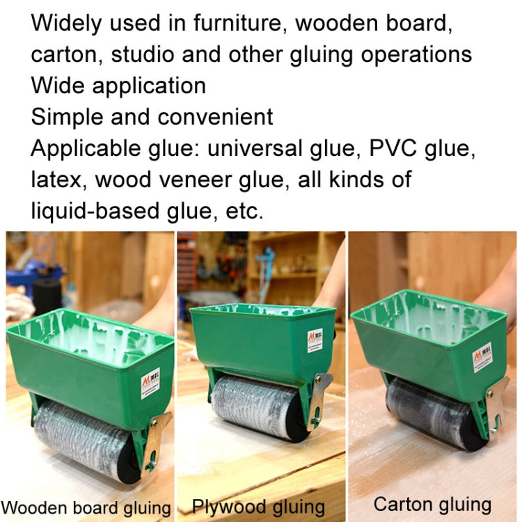 MYTEC Manual Glue Applicator Roller Type Gluer Small Manual Gluing Machine, Style: 6 inch Non-adjustable