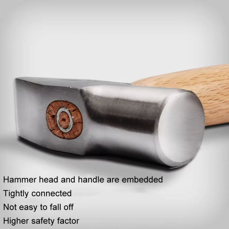 MYTEC Medium Silversmith Hammer Tool Short Handled Small Hammer Handmade Round Head Duckbill Hammer