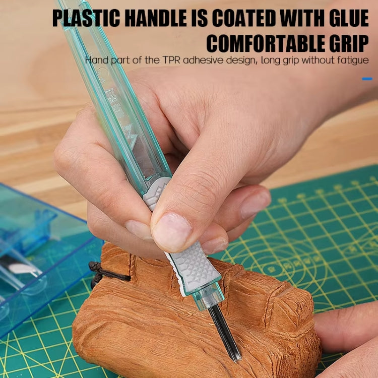 MYTEC 4 In 1 Carpenter Seal Carving Tools Alloy Bit Plastic Handle Carving Knife