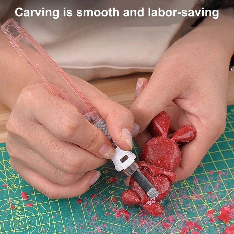 MYTEC 5 In 1 Carpenter Seal Carving Tools Alloy Bit Plastic Handle Carving Knife