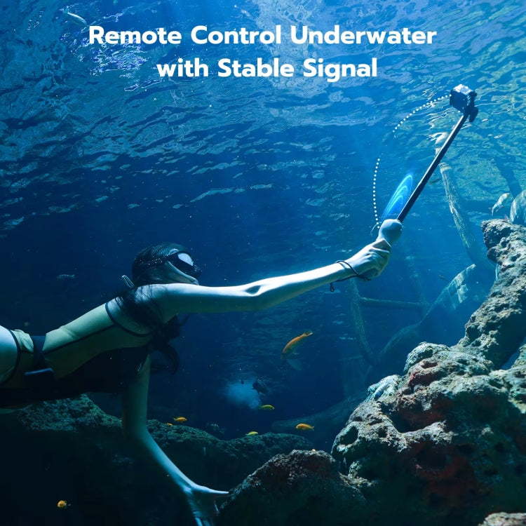 TELESIN 0.85m Underwater Selfie Stick Wireless Remote Control For GoPro HERO13 Black / HERO12 Black / HERO11 Black / HERO10 Black / HERO9 Black / HERO8 Black