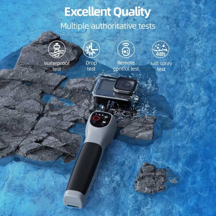 TELESIN 0.85m Underwater Selfie Stick Wireless Remote Control For GoPro HERO13 Black / HERO12 Black / HERO11 Black / HERO10 Black / HERO9 Black / HERO8 Black