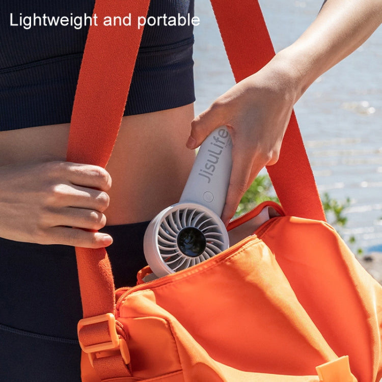 JisuLife Life4 Handheld Portable Small Rechargeable Fan, Battery Capacity: 3600mAh Pink