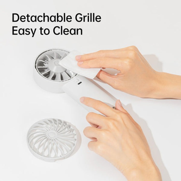 JisuLife Life4 Handheld Portable Small Rechargeable Fan, Battery Capacity: 3600mAh Gray
