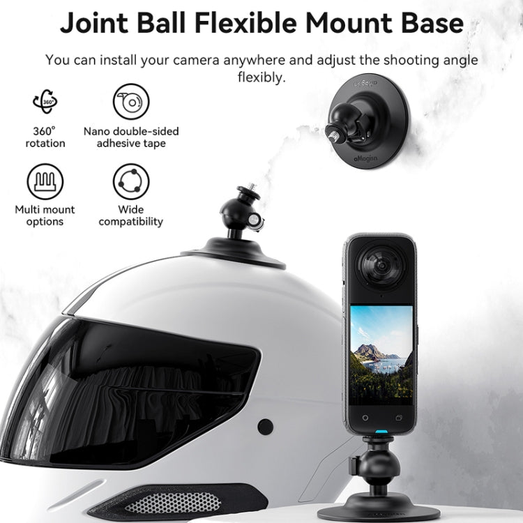 AMagisn Flexible Adhesive Mount for DJI / GoPro HERO / Insta360 Action Camera, 3 Claws