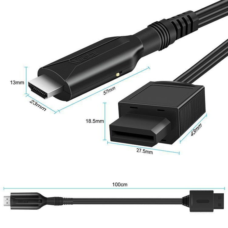 For Nintendo Wii To HDMI Converter  Adapter Cable 1m 1080P For Full HD Device, Wii To HDMI