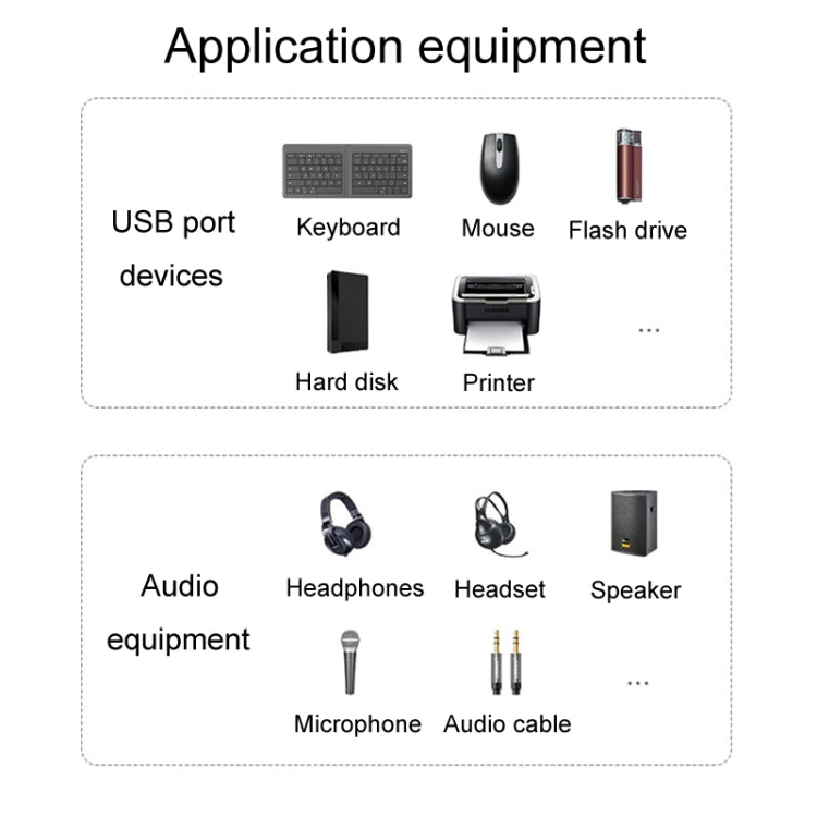 JINGHUA N800 Drive Free Sound Card Computer To Docking Station With Audio Interface, Interface: USB