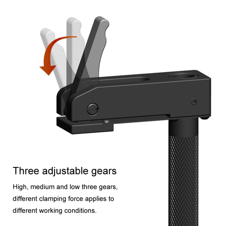 For 19mm Hole Ganwei Woodworking Desktop Quick Acting Hold Down Clamp Desktop Fast Fixed Clip(85mm Handle)