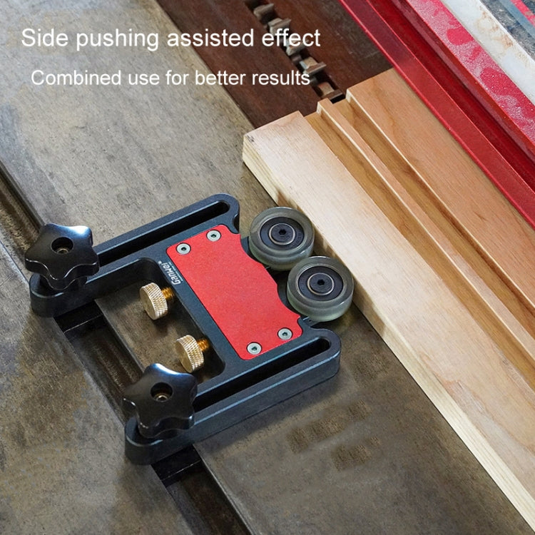 Ganwei MG0-000-0111 Table Saws Pressing Feeder Roller Guides Feather Loc Board Safety Pushing Auxiliary Tool