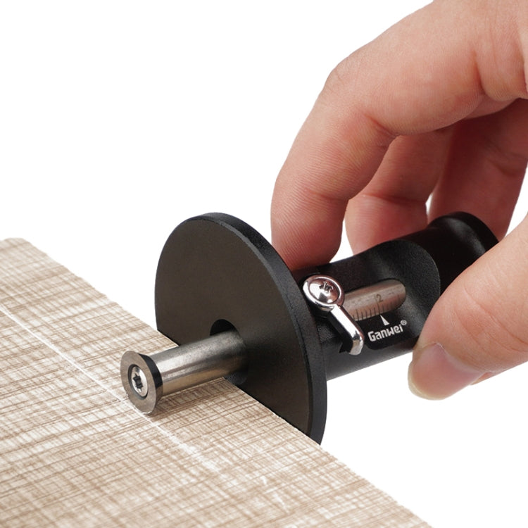 Ganwei European Scriber Simple Marking Gauge Ruler Parallel Line Drawing Woodworking Tool(Fixed Blade)