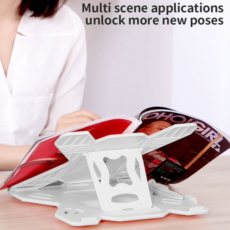 ICE COOREL E5 Laptop Folding And Lifting Cooling Bracket With Mobile Phone Holder White
