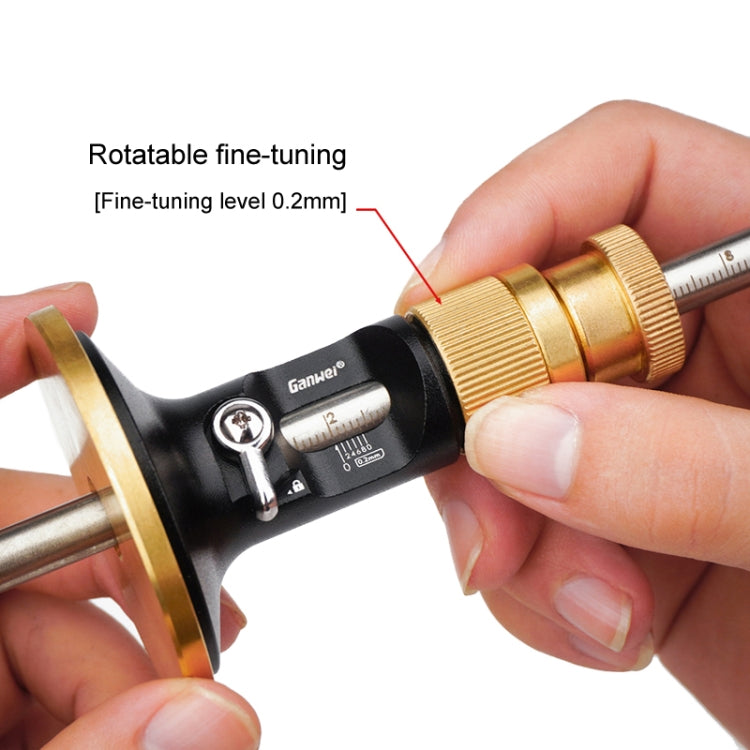 Ganwei 0.2mm Precision European Scriber Marking Gauge Parallel Line Drawing Woodworking Tool(Fixed Blade)